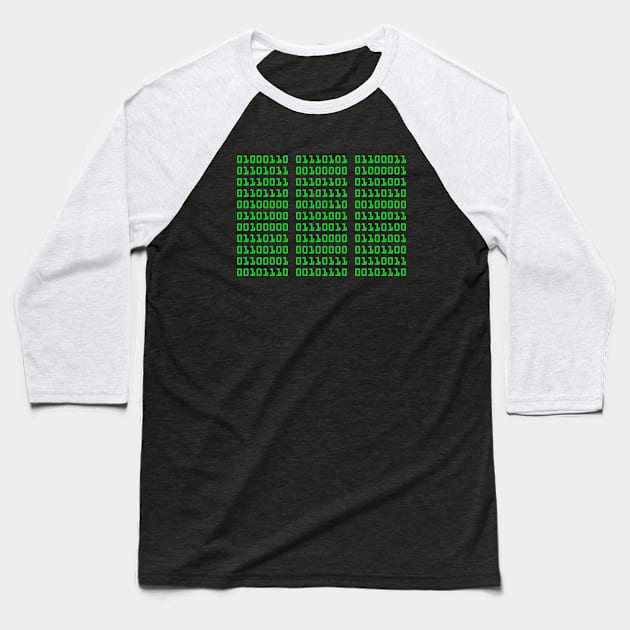 Binary Protest Baseball T-Shirt by Matt Dow's AMOC TeePublic Shop